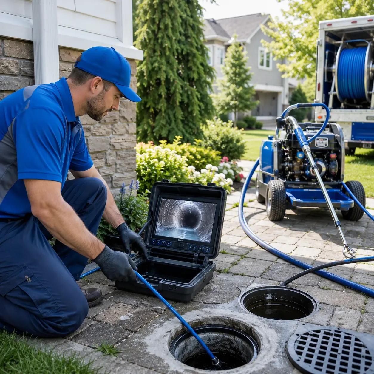 Outdoor drain cleaning professionals serving Clarkdale, GA